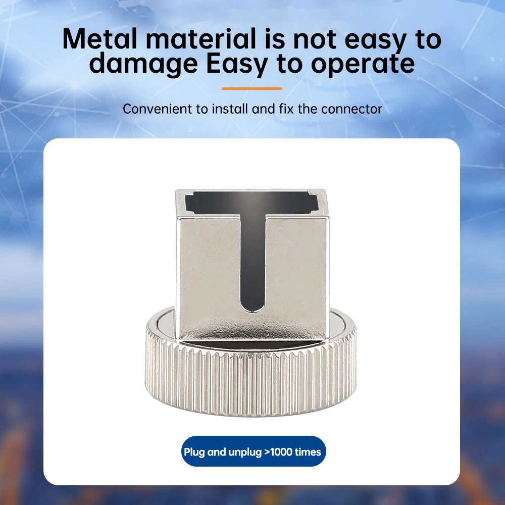 Natalink FC LC ST medidor de potencia óptica adaptador FC para pluma roja tapa de Metal Kit de conector de fibra óptica conversión de medidor de potencia óptica - imagen 2