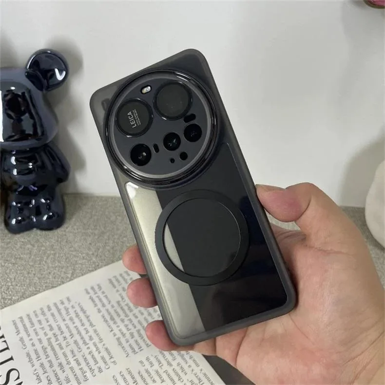 Funda magnética para Xiaomi 15 Ultra 14 13, funda MagSafe de silicona suave transparente para Xiaomi Mi 14 Ultra 15 13Ultra, carcasa protectora para cámara