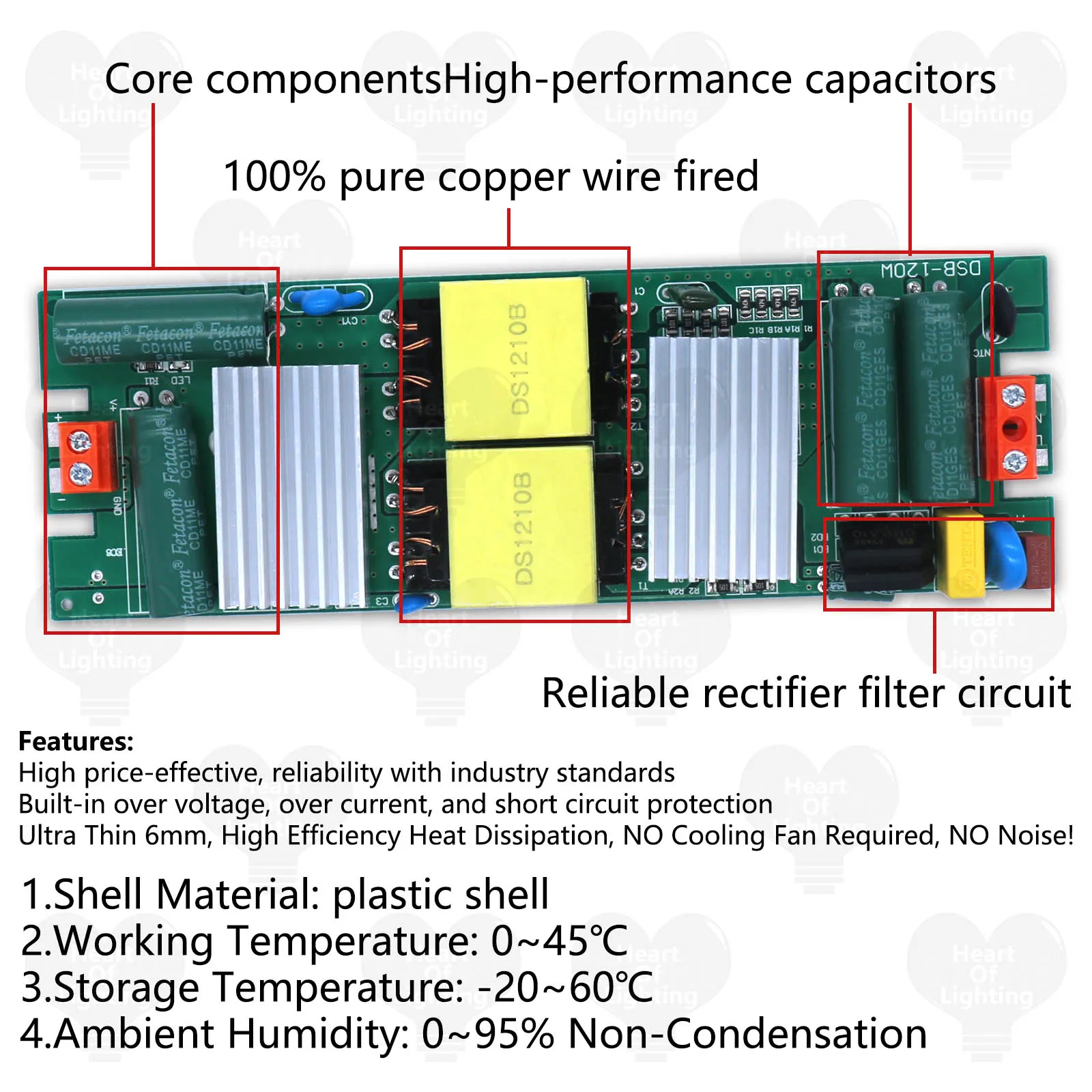 Controlador LED superfino AC180V-240V a DC12V DC24V fuente de alimentación de voltaje constante transformador de iluminación para iluminación de tira LED - imagen 3