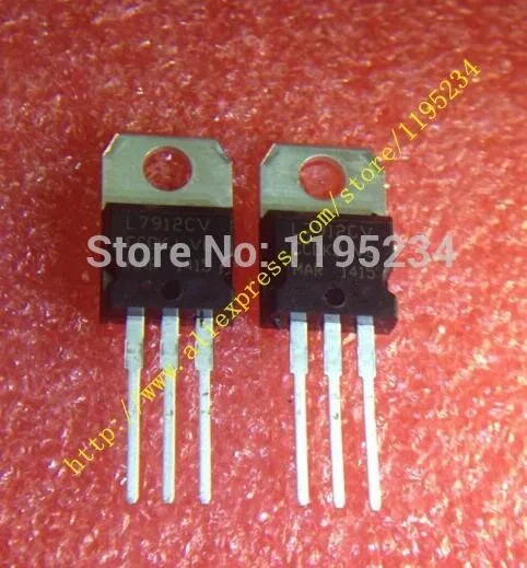50 unids/lote L7912 L7912CV 7912 TO-220 reguladores de voltaje negativo - imagen 3
