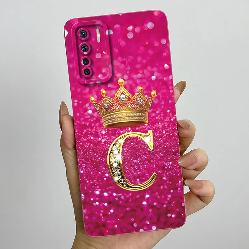 Para OPPO A91 funda CPH2001 CPH2021 corona letras lente de silicona líquida cubierta protectora para OPPO F15 Reno 3 CPH2043 Reno3 Fundas - imagen 5