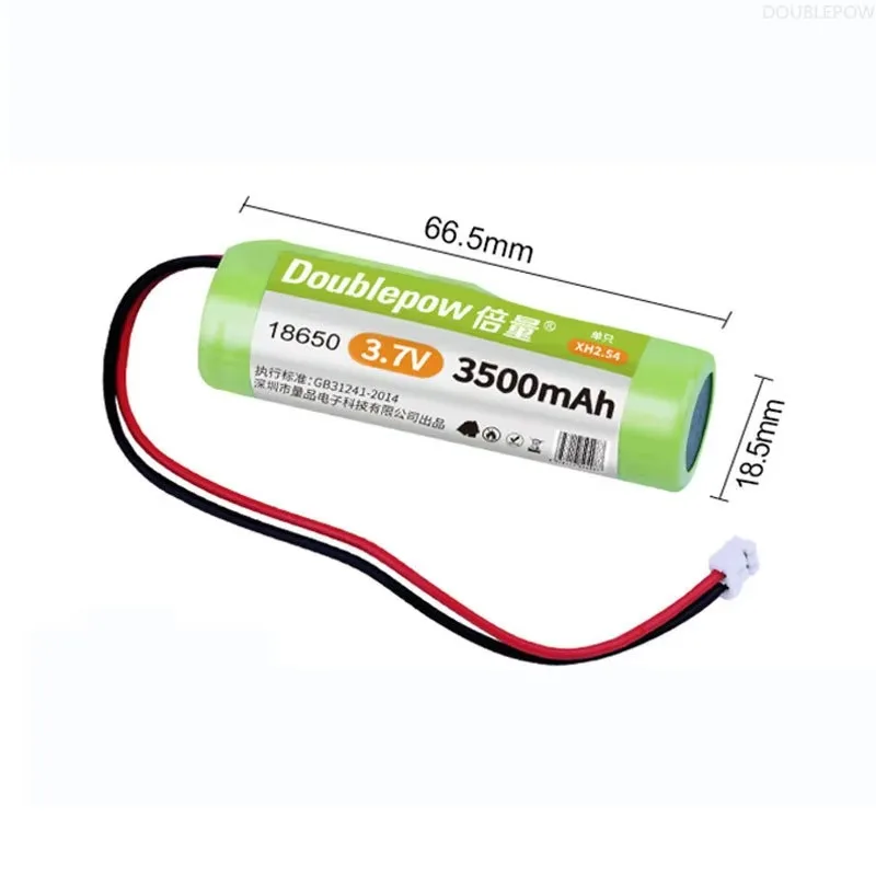 Paquete de batería de litio recargable de 3,7 V 18650 3500mah para pesca luz LED Bluetooth altavoz juguetes baterías con enchufe PH 2,0 - imagen 2