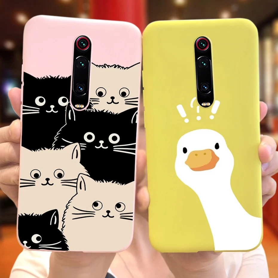 Funda de dibujos animados para Xiaomi Mi 9 T Pro Mi9T, bonita funda trasera de silicona suave de Color caramelo para Xiaomi Mi 9 T 9 T 9TPro, fundas de teléfono