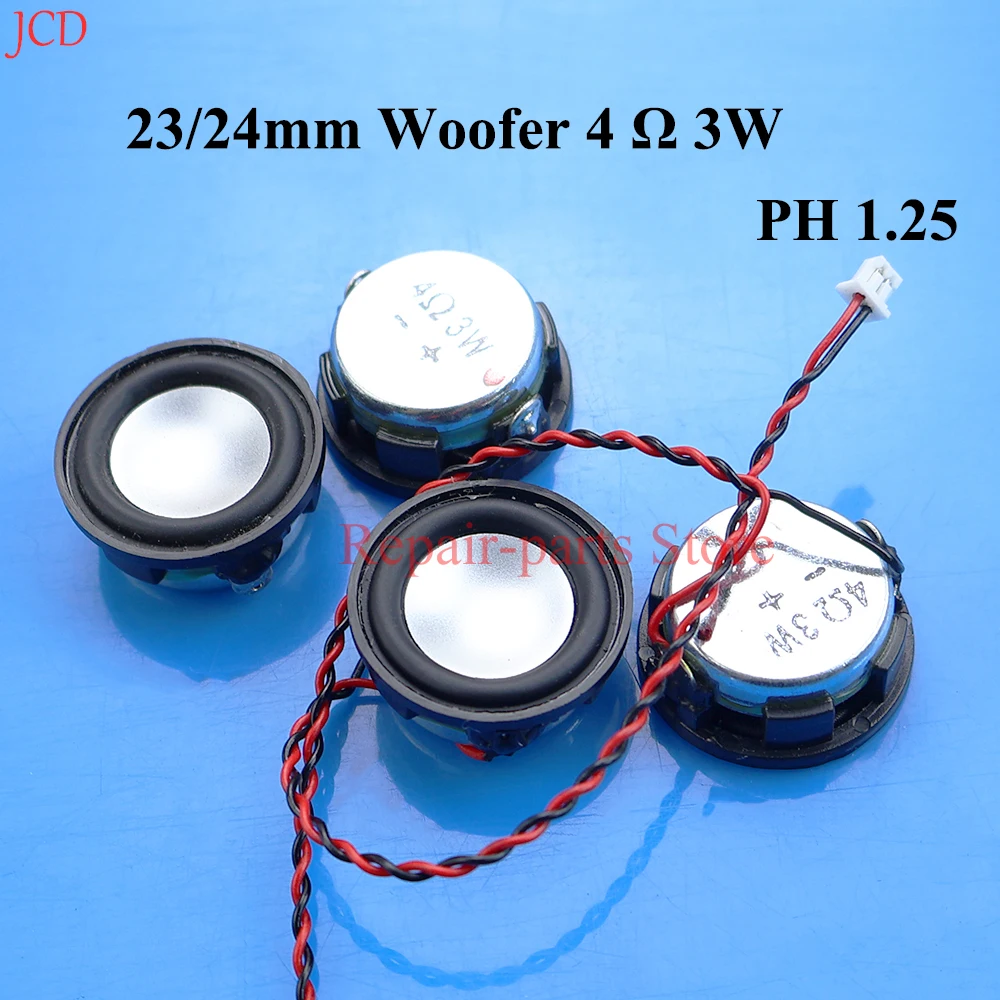 1 pieza 23/24mm Woofer 4 Ohm 3W altavoz de rango completo neodimio Mini Audio dispositivo móvil altavoz de sonido de graves DIY Home Theater