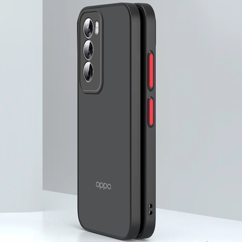 Funda de teléfono mate a prueba de golpes para OPPO Reno 12 Pro, funda protectora de marco suave translúcido para Reno12 Reno 12Pro - imagen 4