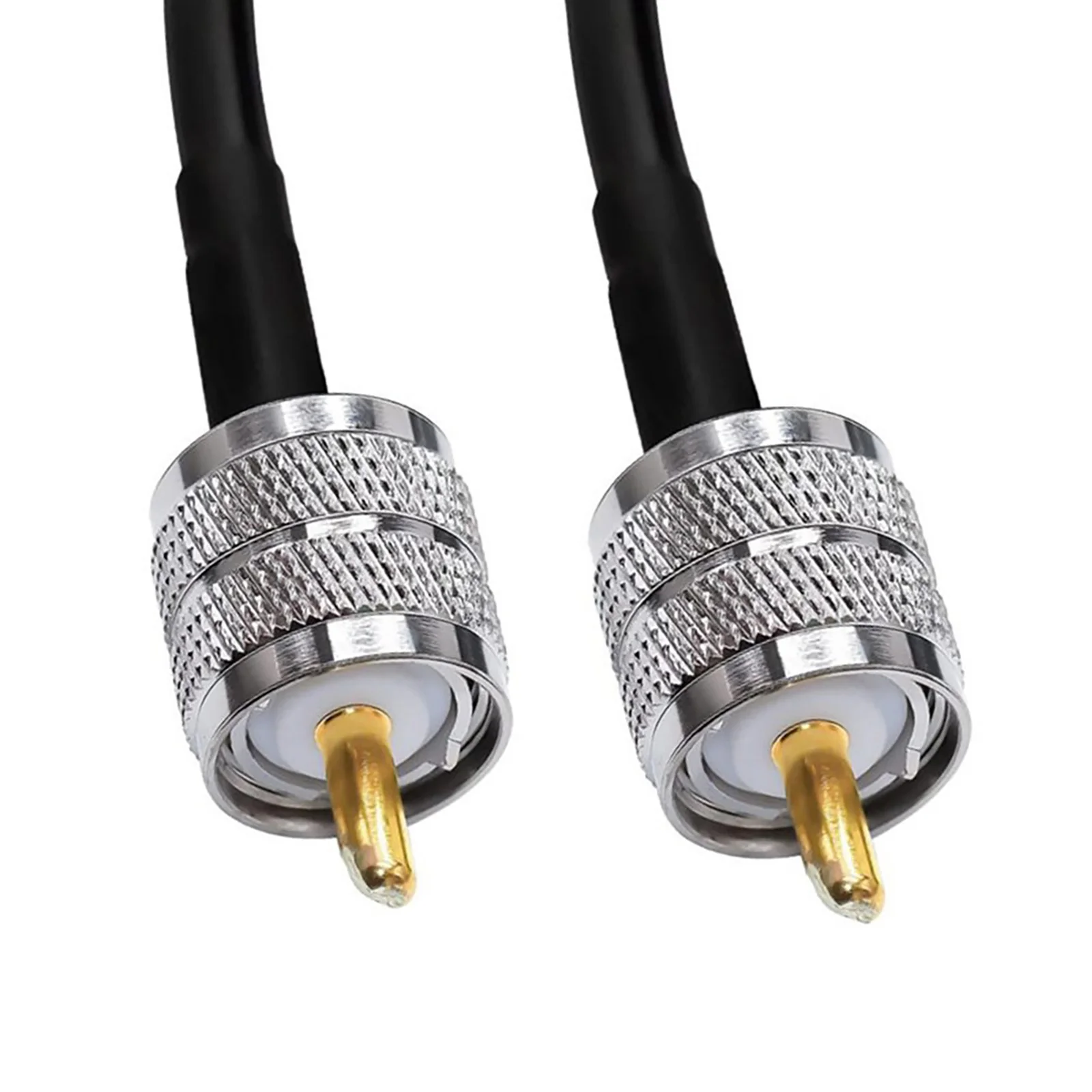 Conector de Cable Coaxial PL259 UHF macho a PL259 UHF macho, 15m, engarce para RG58, 50ohm, para antenas de Radio CB, 1 unidad - imagen 3
