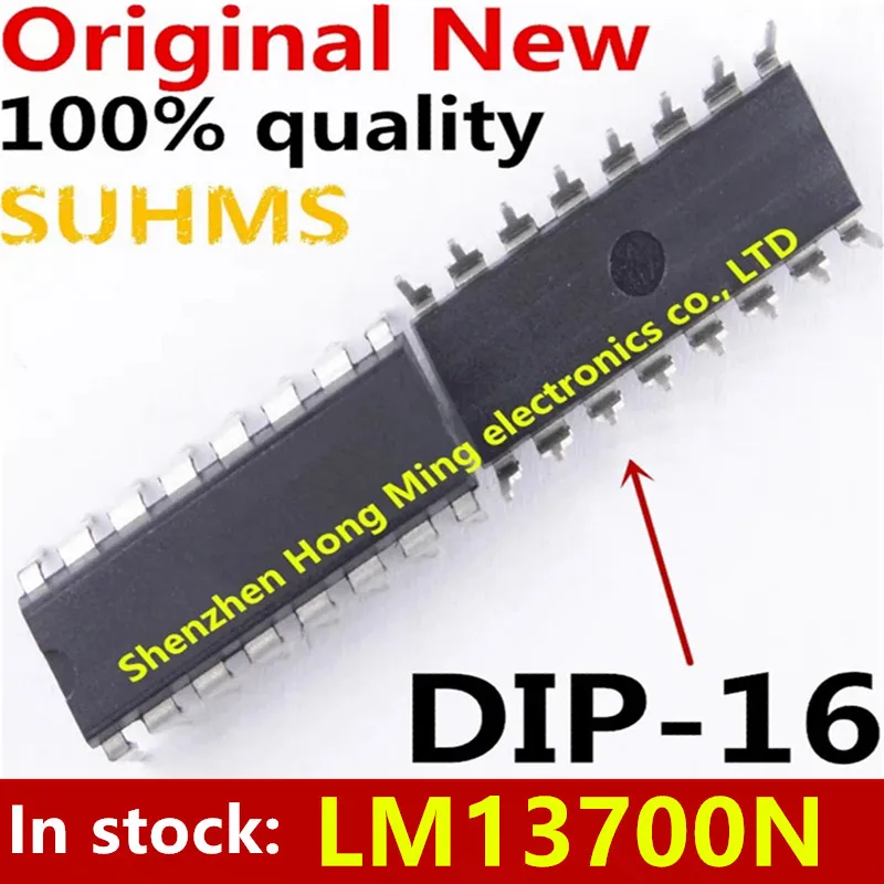 LM13700N DIP-16, pieza 100% nueva, 5 unidades