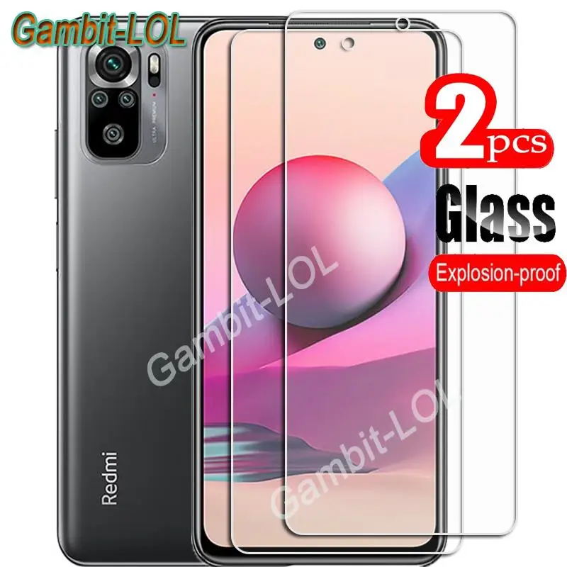 Para Xiaomi Redmi Note 10 4G Protector de vidrio templado en RedmiNote10 Note10 6,43 pulgadas Protector de pantalla película de cubierta de teléfono inteligente