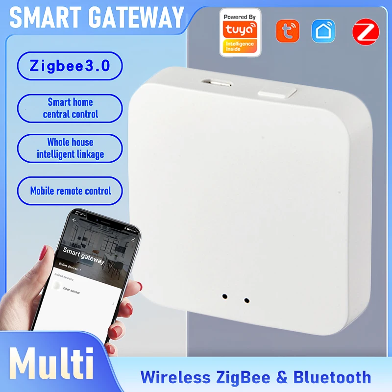 Tuya Smart Home Gateway - MINI multimodo inalámbrico ZigBee y Bluetooth, sistema de control central para dispositivos inteligentes