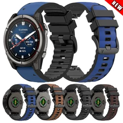 Correa Garmin cuero-silicona liberación rápida – Quatix/Epix/Fenix