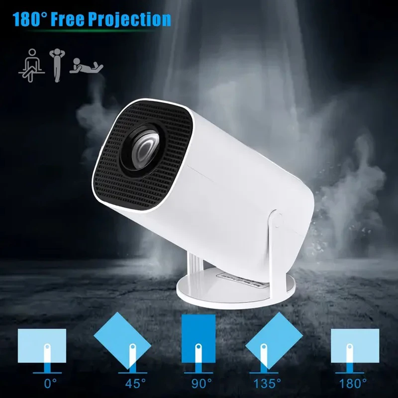 Proyector 4K HD Wifi6 Android 11 260 ANSI WIFI Allwinner H713 BT5.0 720P Home Cinema Proyectores portátiles al aire libre - imagen 3