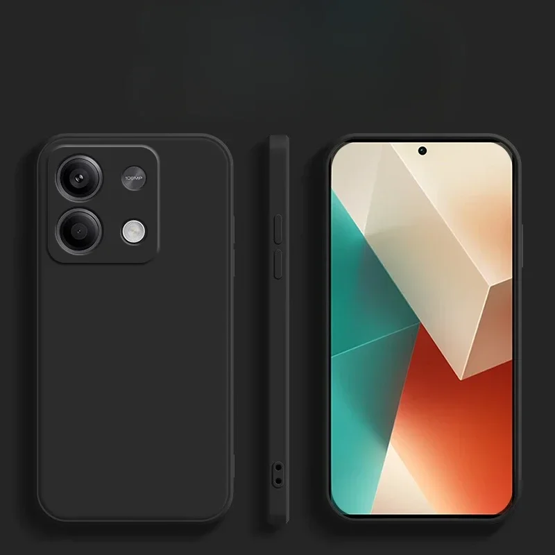 Funda de teléfono de silicona con marco cuadrado a la moda para Xiaomi Redmi Note 13 Pro 4G 5G, funda trasera suave mate - imagen 4