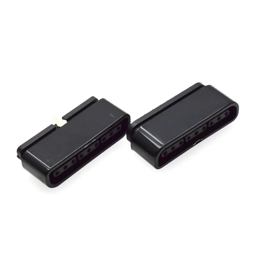 YUXI-conector hembra de 90/180 grados para consola PS2, 1 piezas, color negro, 9 pines, ranura para enchufe, accesorio para playstation 2 - imagen 4