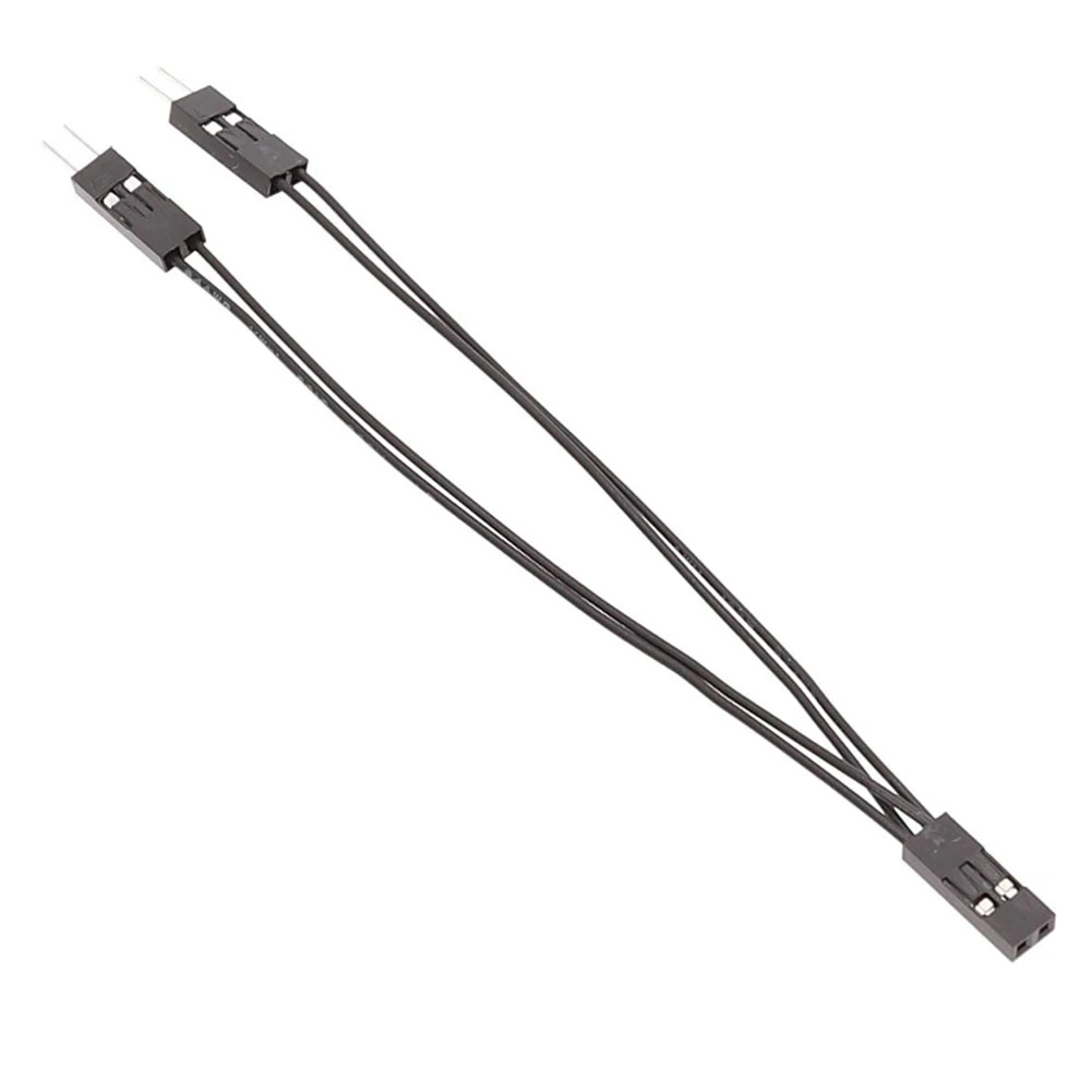 Interruptor de placa base de 10cm, Cable adaptador doble 1 hembra a 2 macho, divisor de puente, SW/reinicio SW/ HDD LED/Power LED de 1 a 2 - imagen 2