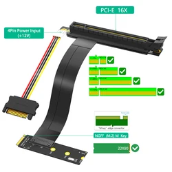 Adaptador M.2 NVMe a PCI-Express 16x – Cable Riser GPU