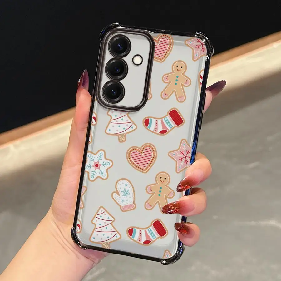 Funda de teléfono para Samsung Galaxy A13 A15 A24 A26 A52 A17 A25 A16 A33 A35 A36 A21s, funda suave, bonito elemento navideño creativo - imagen 2