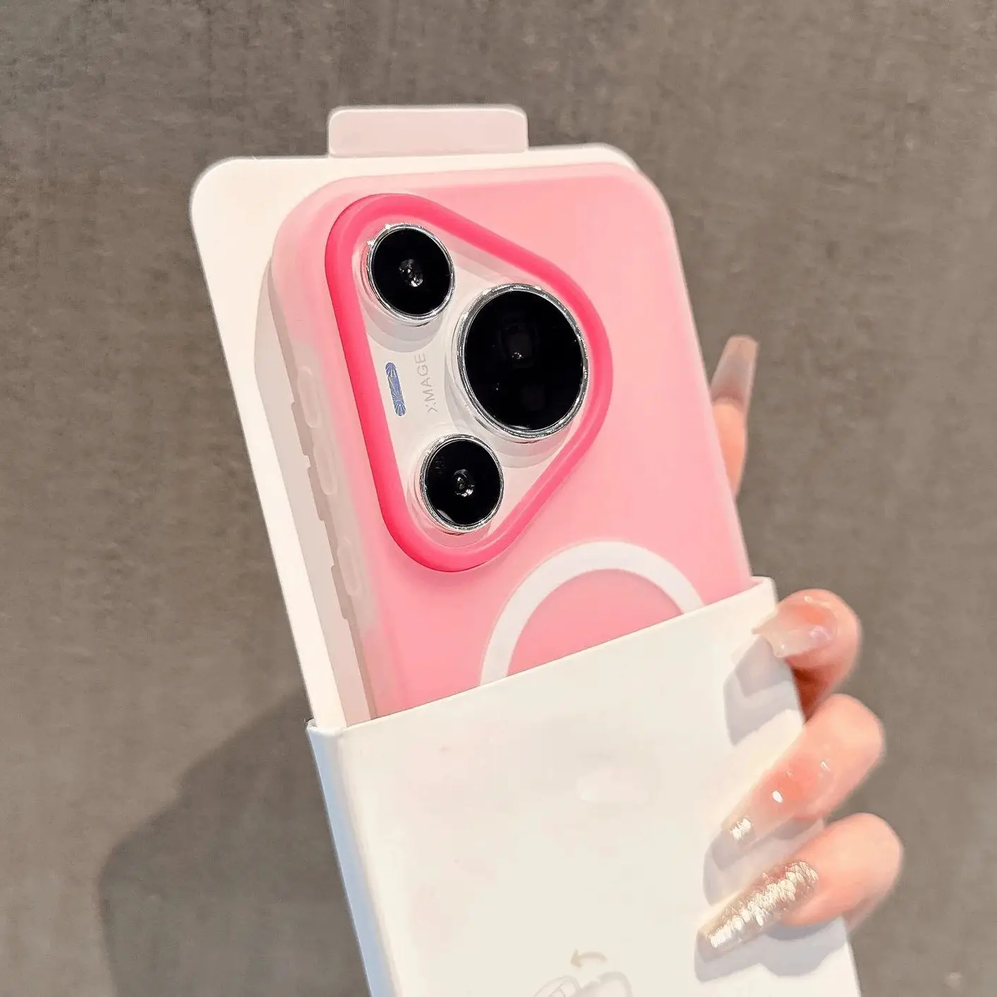 Parachoques mate Candy 2 en 1 para fundas Magsafe para Huawei Pura 80 70 60 Mate 70 60 50 Pro cubierta protectora de gelatina Ultra magnética - imagen 3