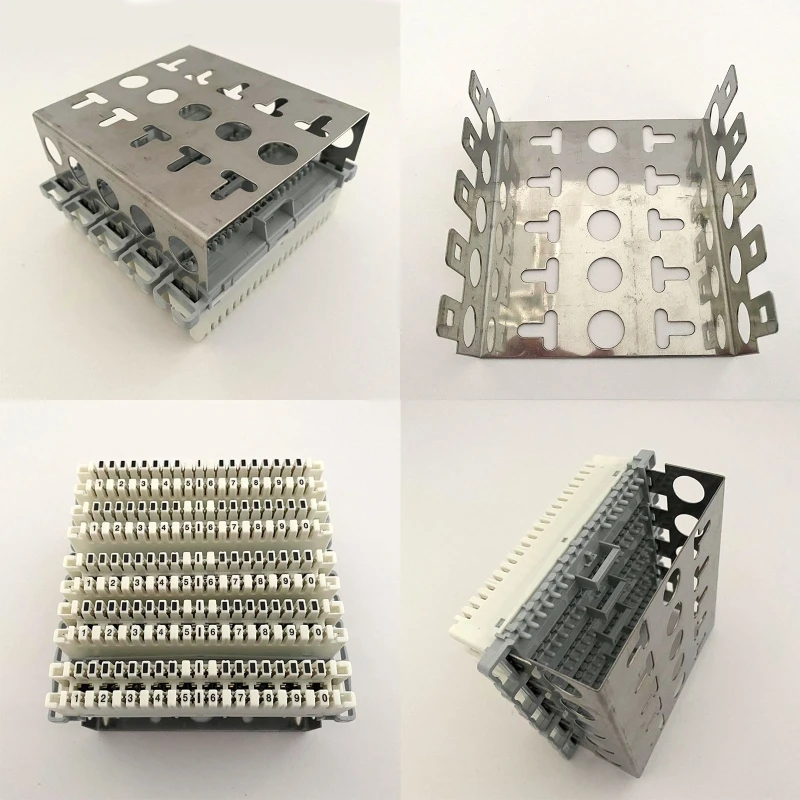 Marco de montaje trasero tipo Krone para Módulo de teléfono Krone LSA, soporte de módulo, 1/2/3/5 filas, MT-2201 - imagen 3