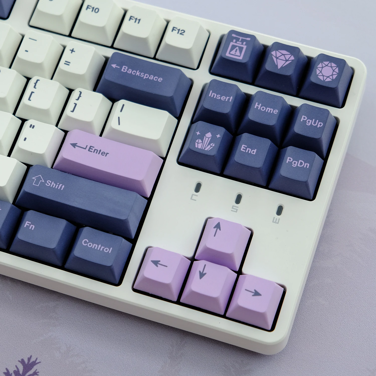 GMK Amatista Teclas Cherry PBT Sublimación MX para 61/64 interruptor - imagen 2