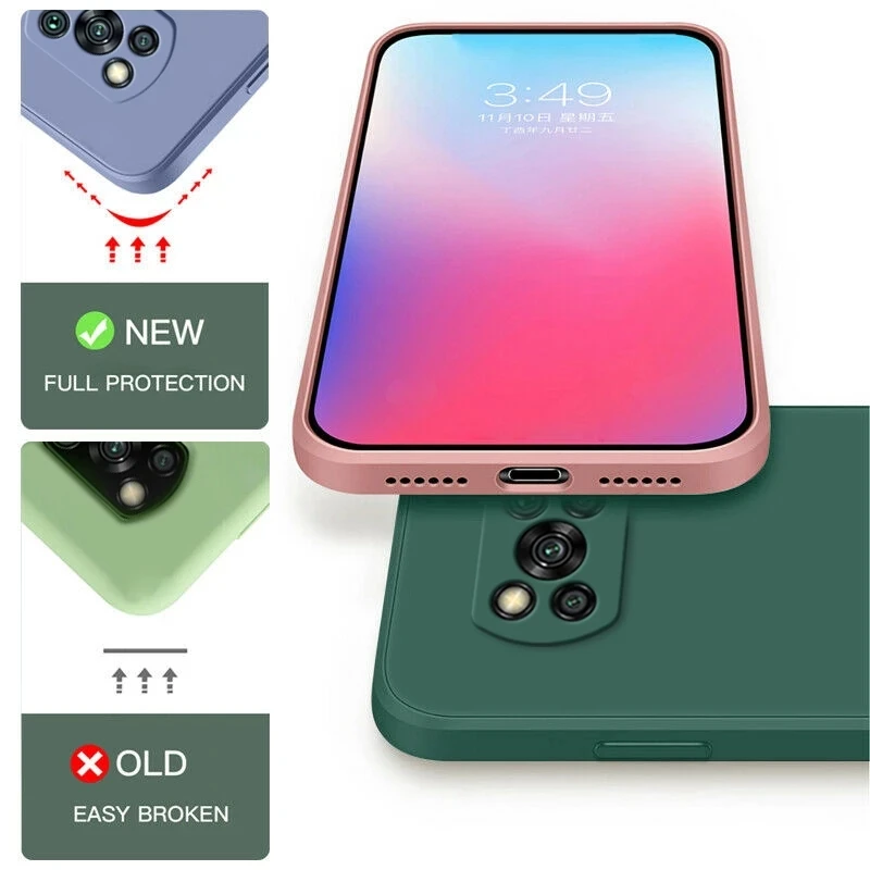 Funda de teléfono de silicona líquida Original para Xiaomi Redmi Note 10 13 11 10S 11S 9 Mi 11i 12 10T 11T Poco F3 X3 Pro Lite 5G NE - imagen 5