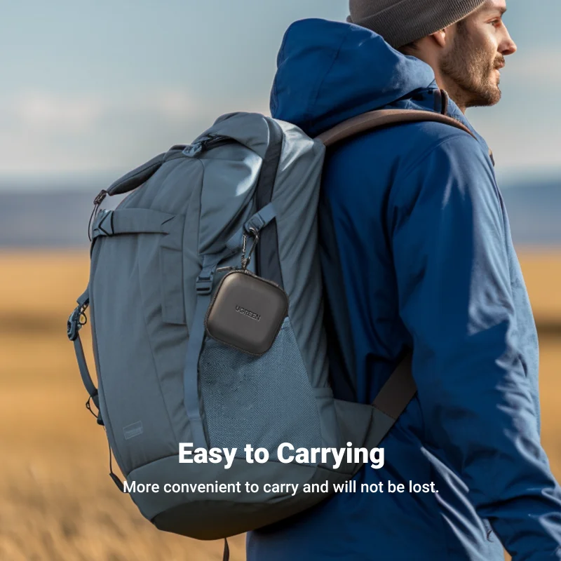 UGREEN-funda rígida para Apple Airpods Pro, estuche de almacenamiento de lujo para auriculares inalámbricos con Bluetooth - imagen 3