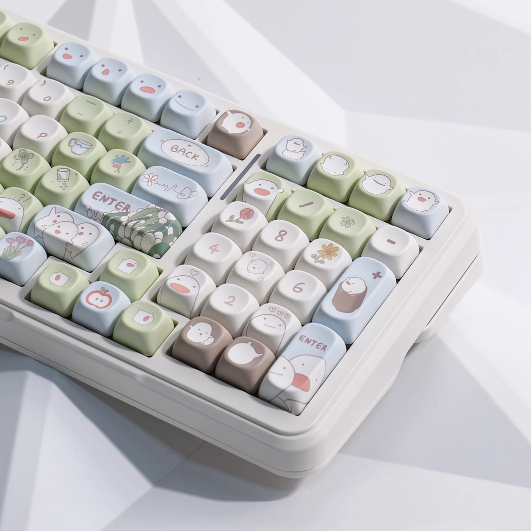 Teclas con temática Wala, teclas bonitas con perfil XOA, PBT, 5 caras, F75, F87, F99VGN, 141 teclas - imagen 4