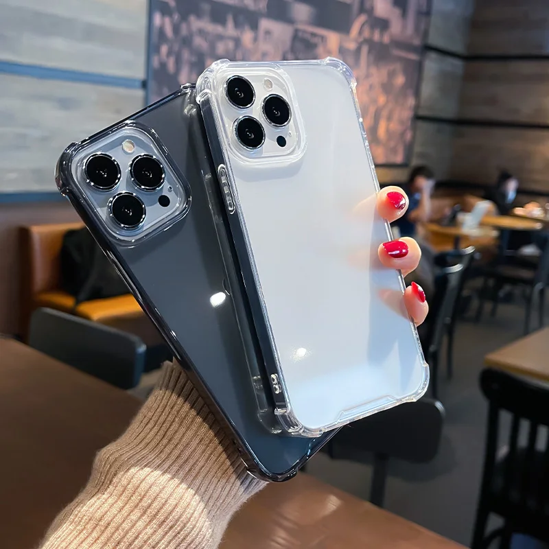 Funda transparente para Apple iPhone 17 Pro Max, fundas de teléfono de silicona de lujo a prueba de golpes para iPhone 17 16 Pro Max Air Plus, accesorios - imagen 4