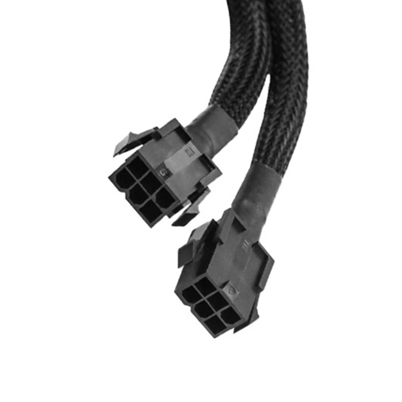 CPU de 20cm, 8 pines a tarjeta gráfica de vídeo, Cable de alimentación PCI-Express de 8 pines a Dual 6 pines, triangulación de - imagen 4