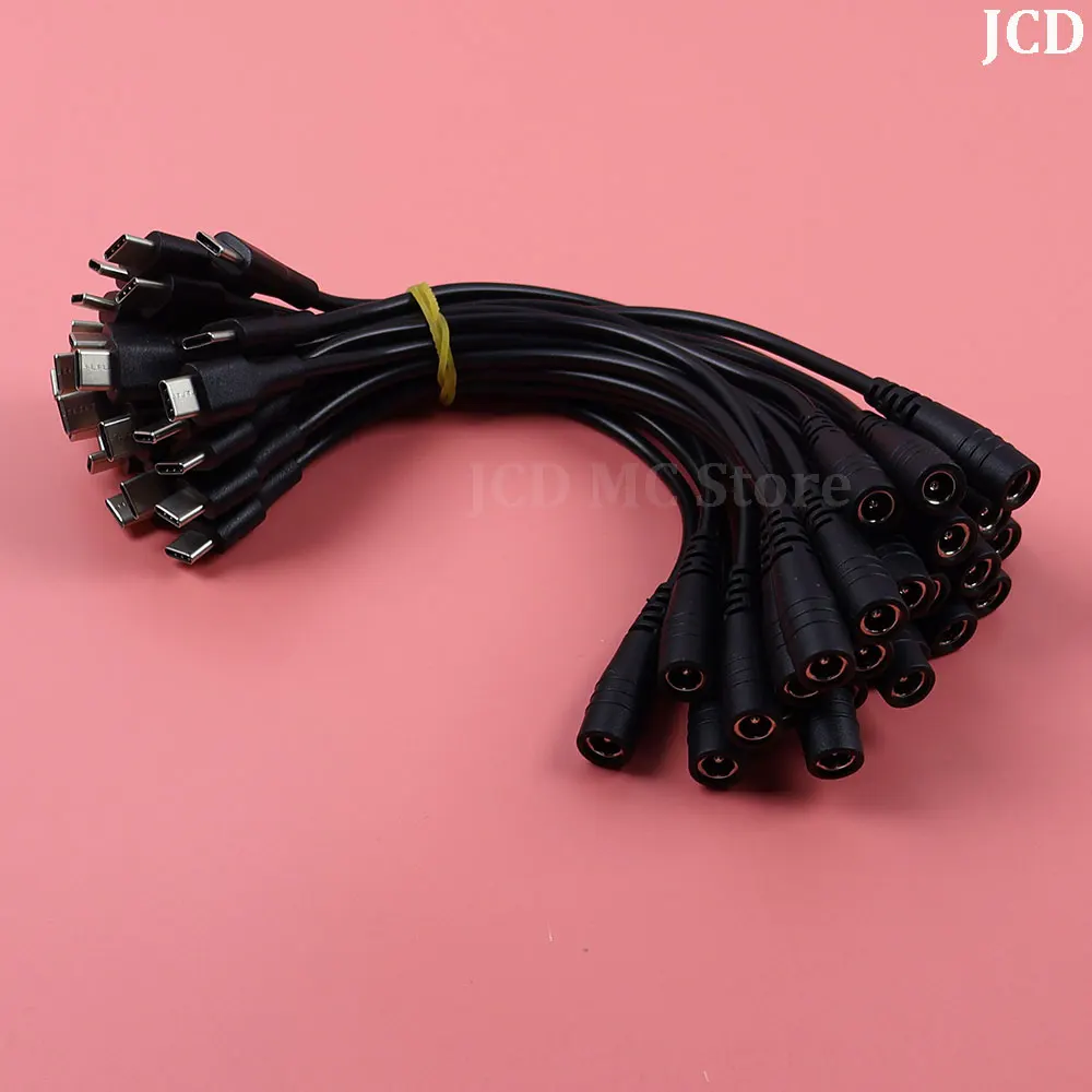 5A DC tipo c hembra a 5,5*2,1 Cables hembra 5521 conector de alimentación CC adaptador 5,5x2,1 convertidor USB tipo C - imagen 5