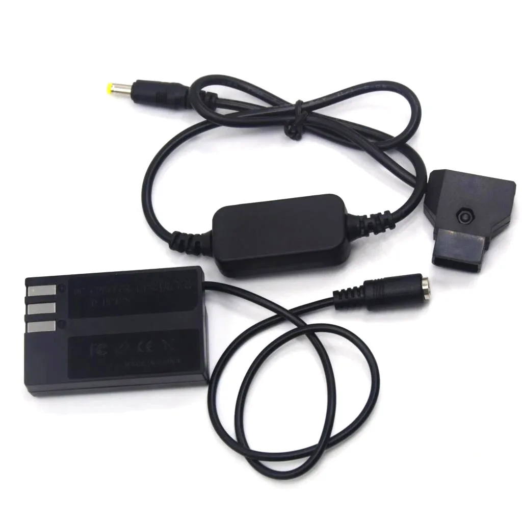 D-TAP Dtap 12V-24V Cable de alimentación reductor + D-DC128 D-LI109 batería simulada para Pentax K-100 K70 K-50 K-30 K-3 K-5 K-7 K-S1 K-S2 K-50 - imagen 5