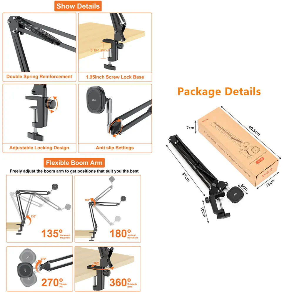 Brazo mágico magnético con soporte magnético para teléfono Magsafe, soporte de montaje para Selfies, transmisiones en vivo, trabajo remoto - imagen 4