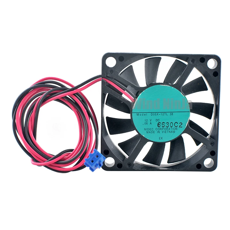 Ventilador de refrigeración para fuente de alimentación, 5cm, 50mm, 50x50x10mm, cc 12V, 0.06A, 2 pines, silencioso, axial - imagen 2