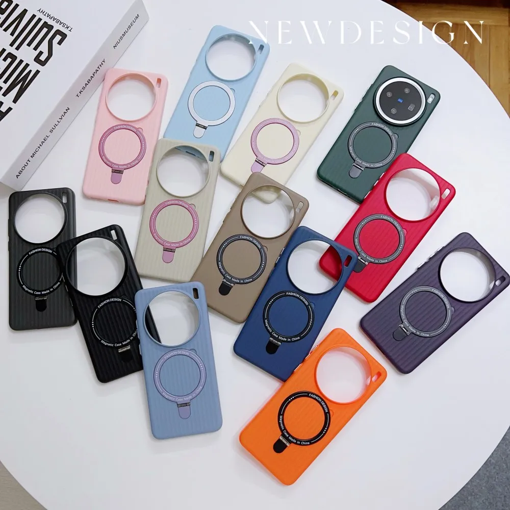 Para VIVO X200 Pro funda dura anillo transparente carga inalámbrica magnética funda protectora trasera para VIVO X100S X200 Pro Mini X90 - imagen 3