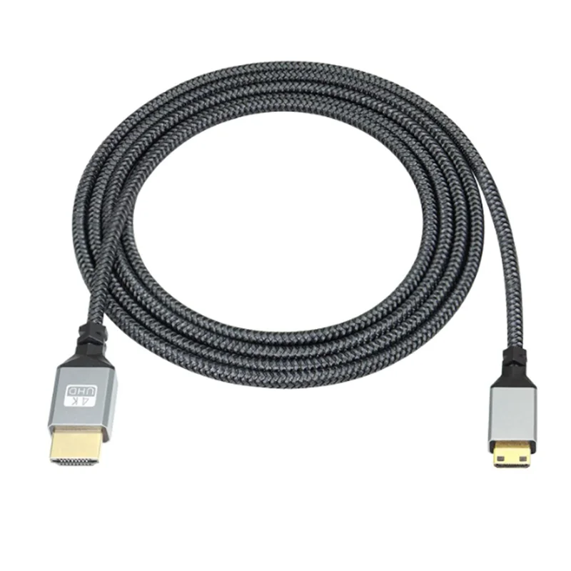 Cable macho de extensión Compatible con Micro Mini a HDMI, trenza de nailon de 0,3-10m, 4K, 60HZ, TPU, para cámara, PS3/4, 5, proyector, TV Box, portátil - imagen 3