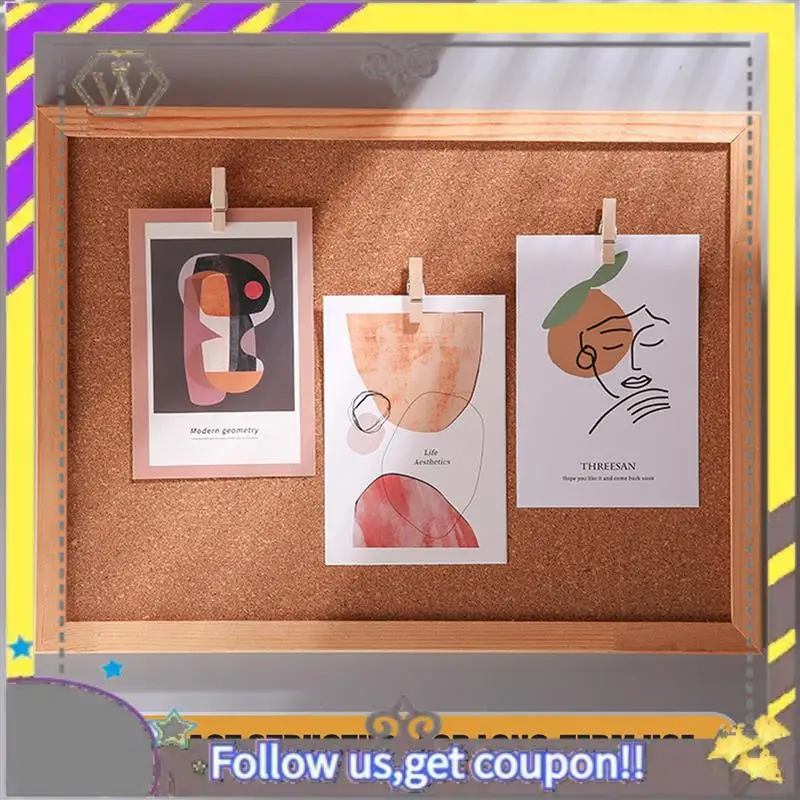 Nuevos chinchetas con Clips de madera, 50 Uds., chinchetas, Clips de papel creativos, pinzas para la ropa para tablero de corcho y pared de fotos de oficinas