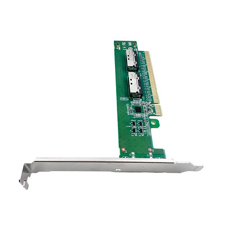 XIC PE5160-4IL PCIe5.0 x16 a 2 puertos MCIO 8i Adaptador delgado - imagen 4