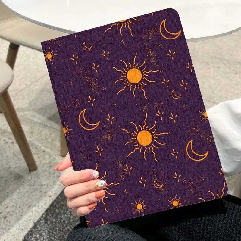 Diseño Luna patrón creativo cubierta para iPad Pro Air 2 3 4 5 6th 7th 11th Gen 10,2 9,7 11 10,5 10,9 12,9 13 pulgadas funda para tableta