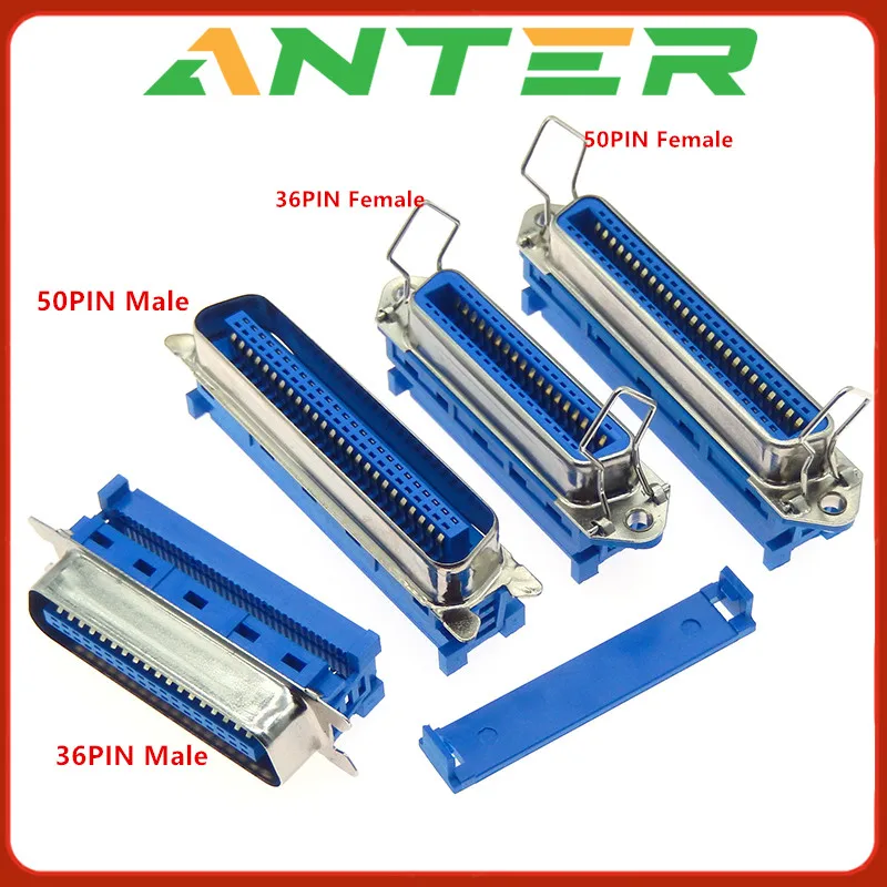 Conector de crimpado IDC centrónico macho y hembra, adaptador de Cable plano, cinta SCSI, 36/50 pines, 30360, 40500, 30500, 1 lote de piezas