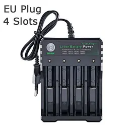 Cargador 18650 de iones de litio para baterías recargables