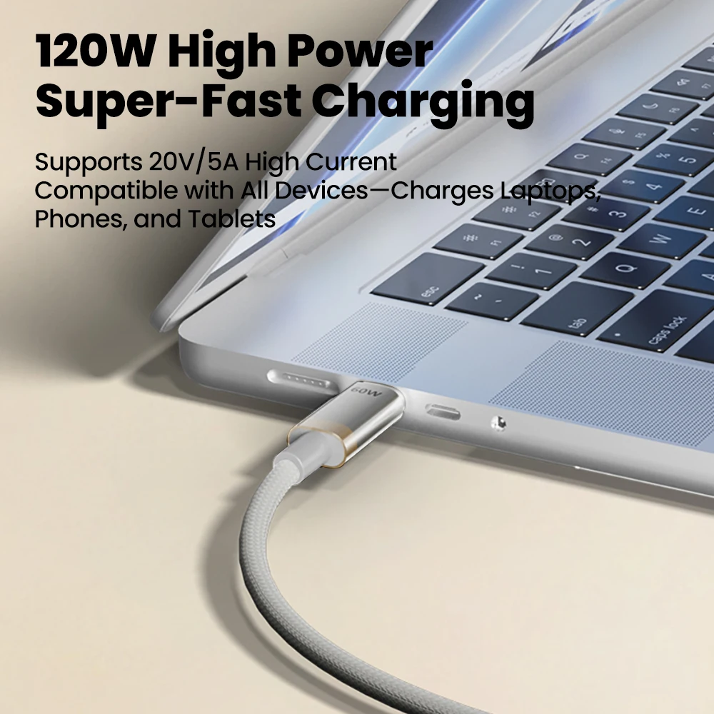 Cable USB A tipo C de carga rápida de 120W, Cable de 60W tipo C a USB C, Cable de datos USB C para teléfono móvil para IPhone 17 16 15 Pro Max Xiaomi - imagen 3