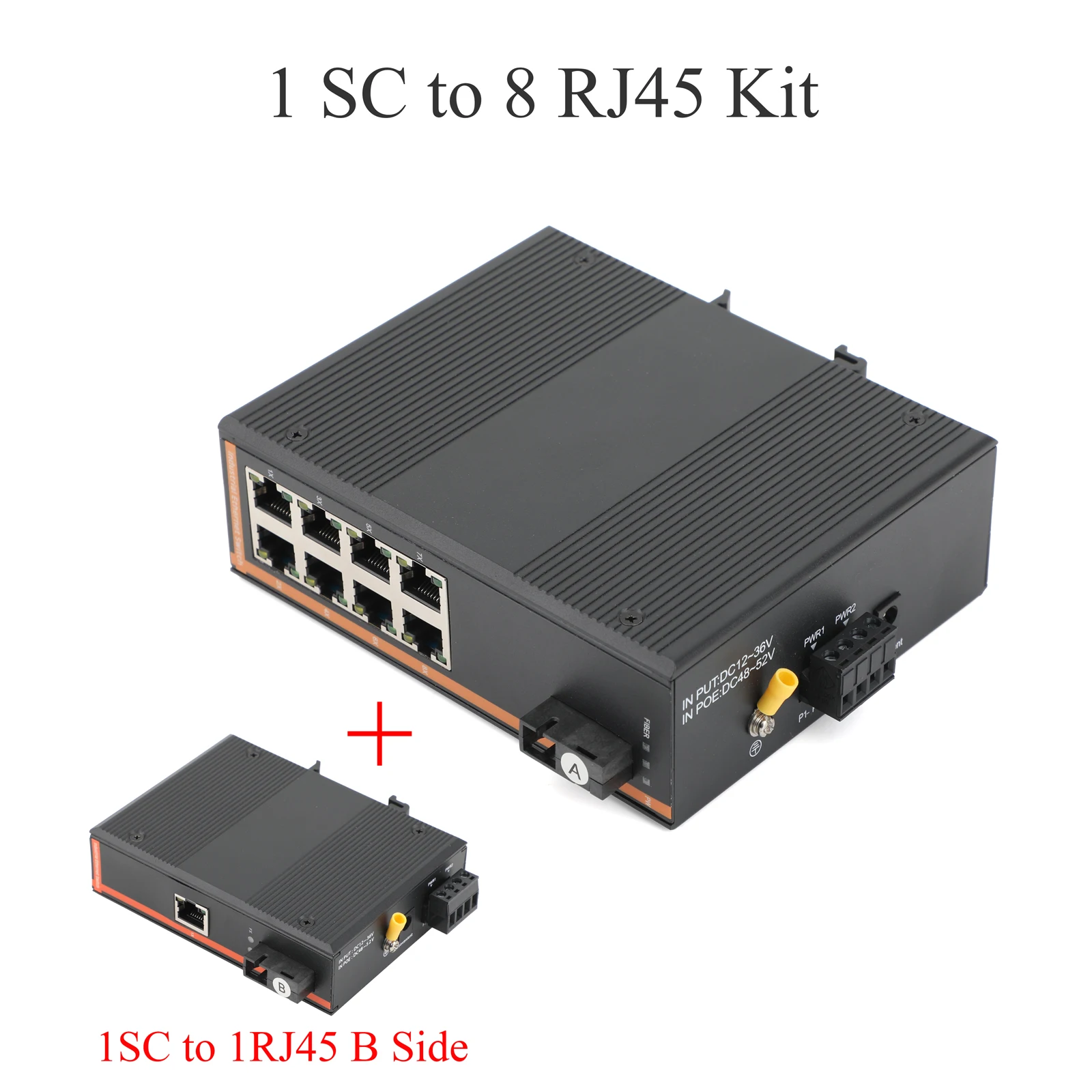 1 SC to 8 RJ45 Kit