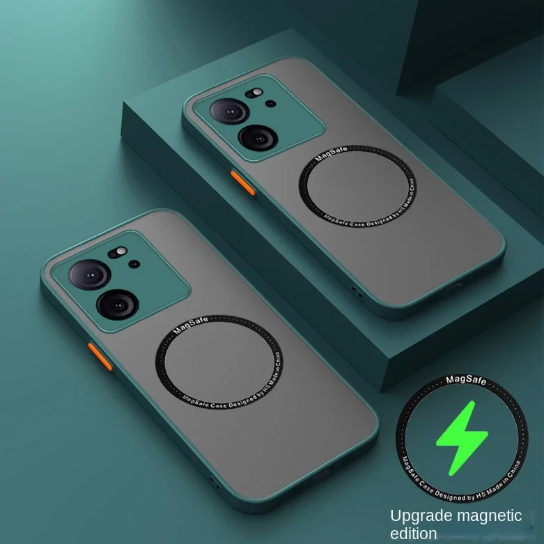Funda magnética de lujo para teléfono Magsafe con carga inalámbrica, funda mate para Xiaomi Mi 14 15 13T 17 14T Poco f6 m6 X7 f7 ultra x6 Pro - imagen 3