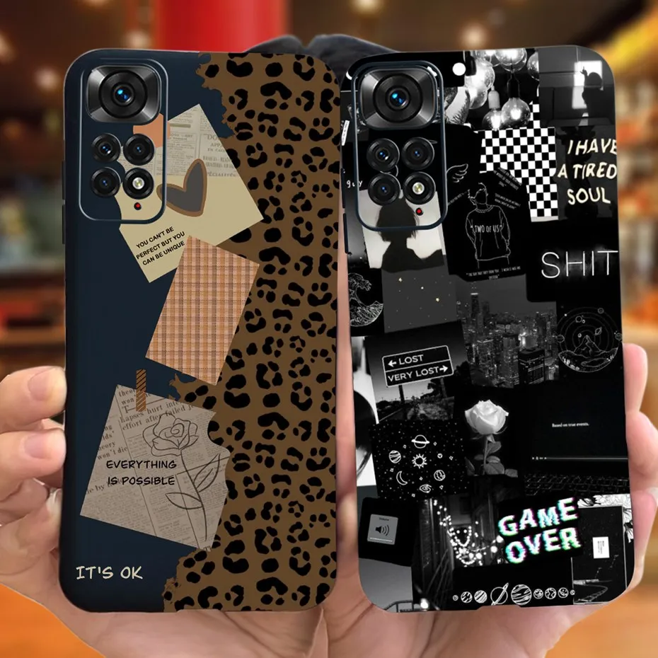 Funda de teléfono para Xiaomi Redmi Note 11 Pro 4G, diseño de moda, funda de TPU de silicona suave para Redmi Note 11 11s 4G Note11 11Pro - imagen 3