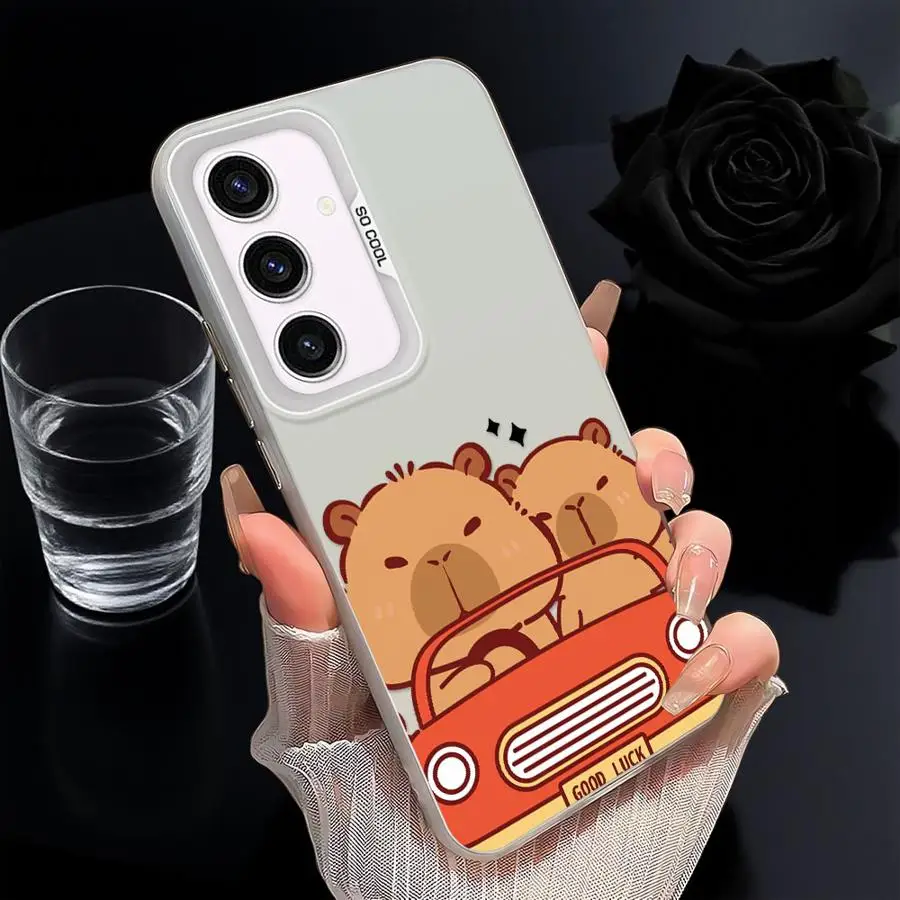 Funda trasera de teléfono con capibara de dibujos animados para Xiaomi Poco C51 F3 GT X3 Pro X5 X3 NFC C50 F4 - imagen 2