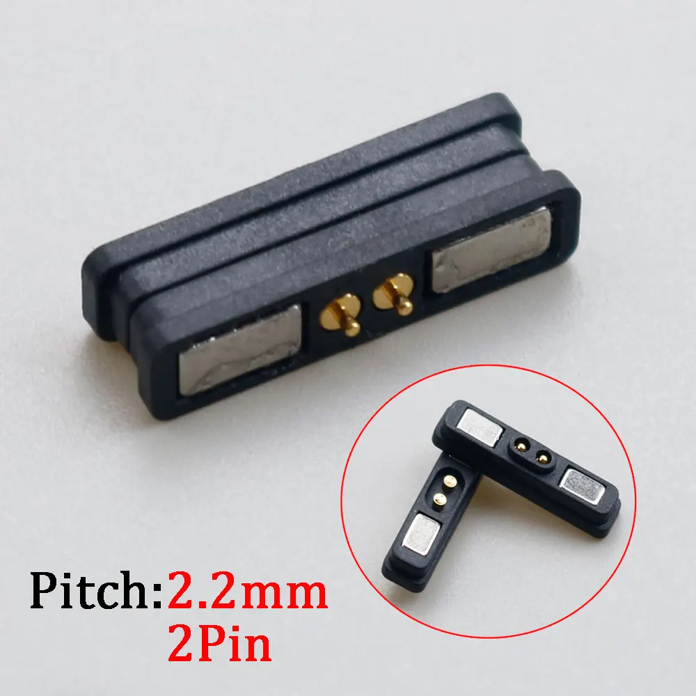 Conector magnético Pogo Pin, 3/5 polos, macho, hembra, tira de 2/4 MM, sonda de transferencia de datos de carga de energía CC, 1/2,2 pares - imagen 3