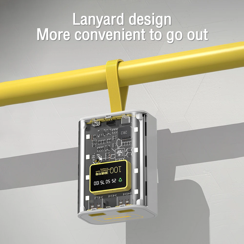 Caja de energía móvil DIY, caja de batería, pantalla de nivel de batería, puerto de entrada Micro tipo C, salida USB Dual con linterna, 10W - imagen 5