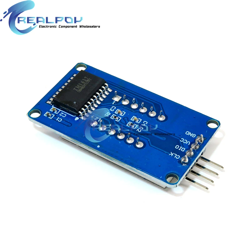 TM1638 / TM1637 4 Bits / MAX7219 Módulo de pantalla LED digital de 8 bits 7 segmentos 0,36 pulgadas reloj tubo de ánodo rojo cuatro controlador de serie - imagen 5