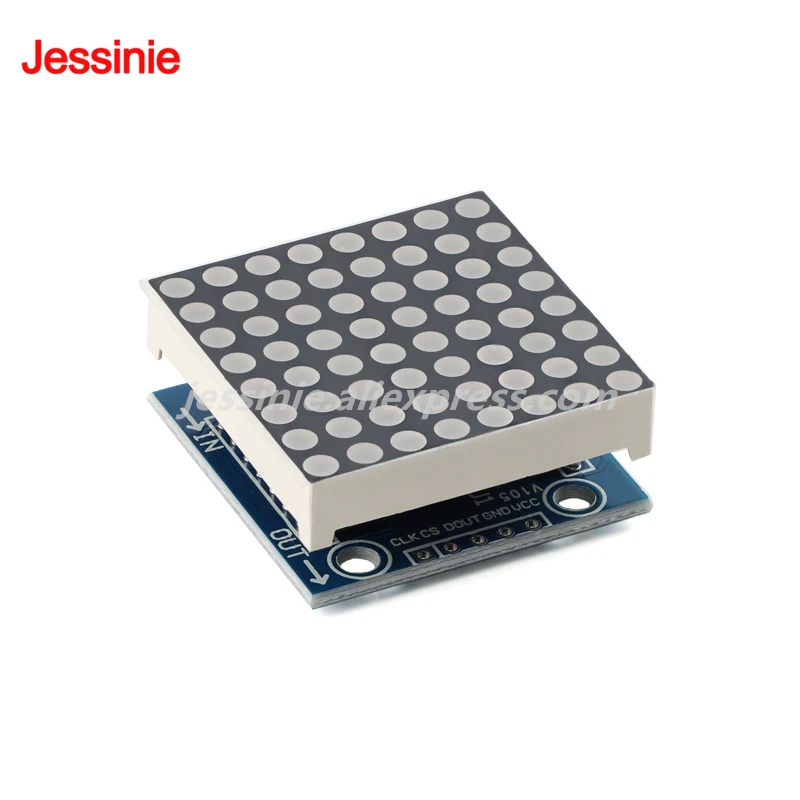 MAX7219 Módulo de matriz de puntos Microcontrolador MCU Kit de módulo de control de pantalla LED para Arduino - imagen 4