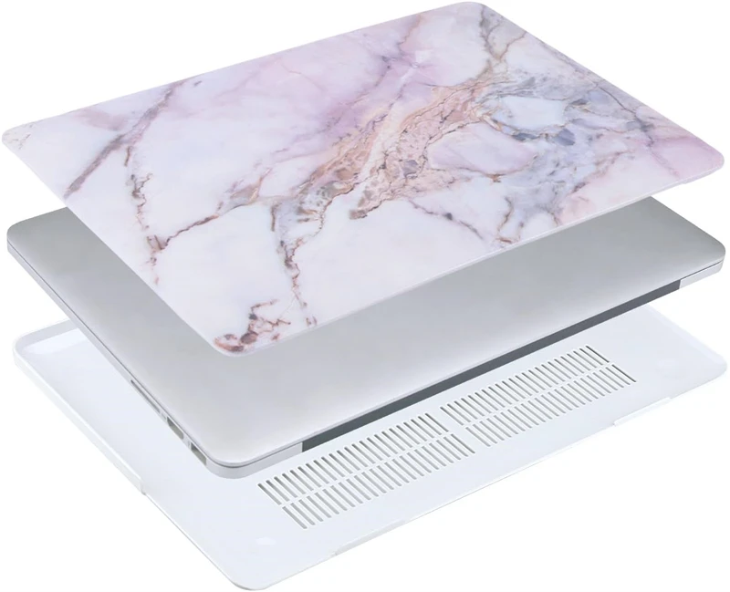 Funda de ordenador portátil con flores de mármol para Macbook Air 13,6 M4 15 M3, funda dura para Mac Book Pro 13 M1 M2 14 M4 16 2025, accesorios - imagen 3