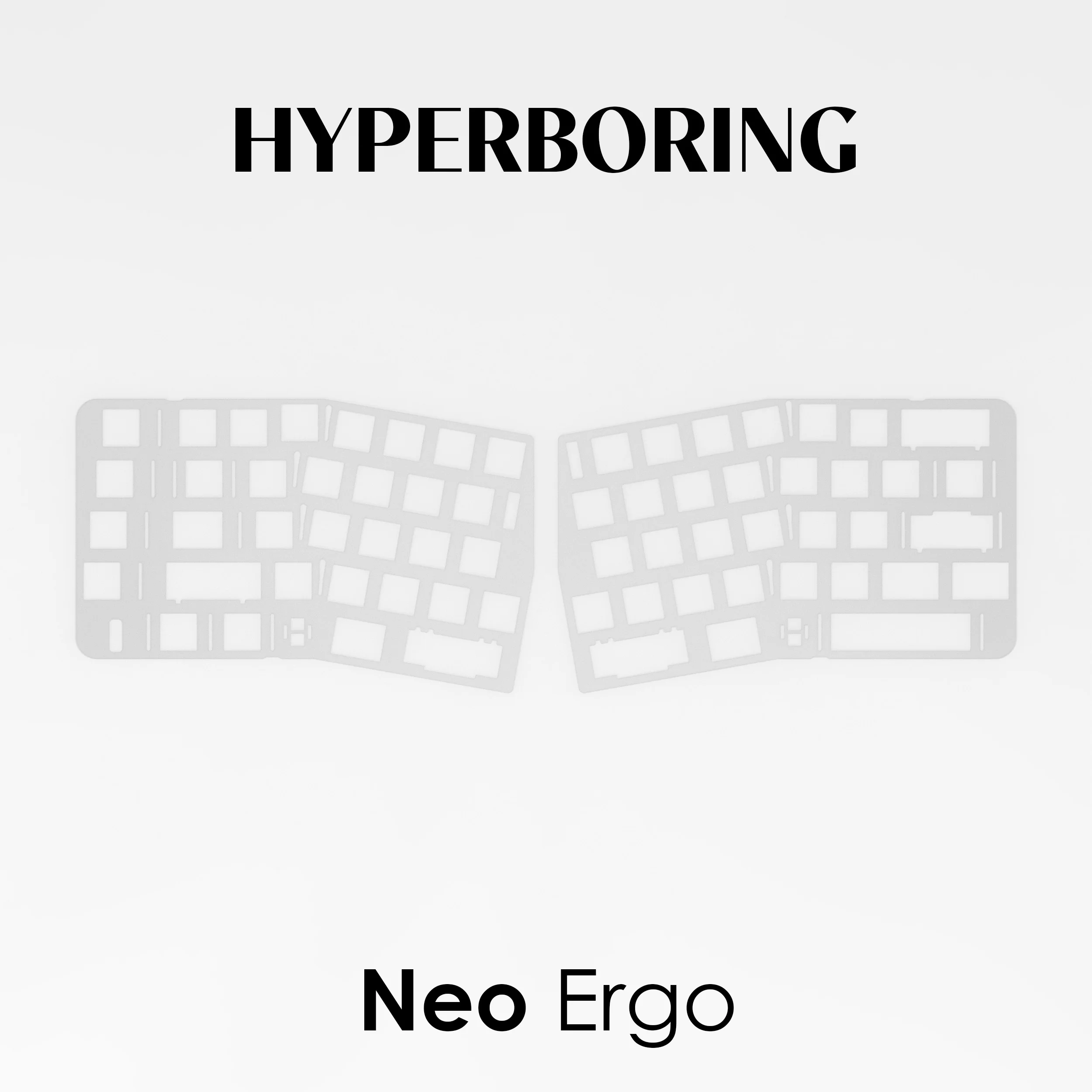 Keebox-Kit de teclado de placa de posicionamiento de carbono NEO Ergo PC PP POM FR4 ALU, teclado montado en PCB, placa DIY, regalos, nuevo - imagen 4